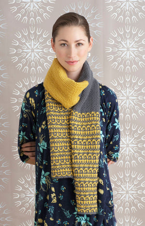 Two Color Tango Scarf Pattern (Knit)