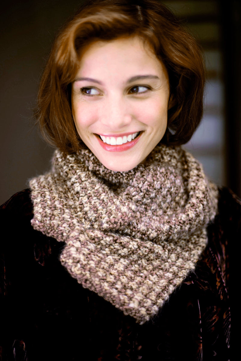 Two Color Tweed Scarf Pattern (Knit)
