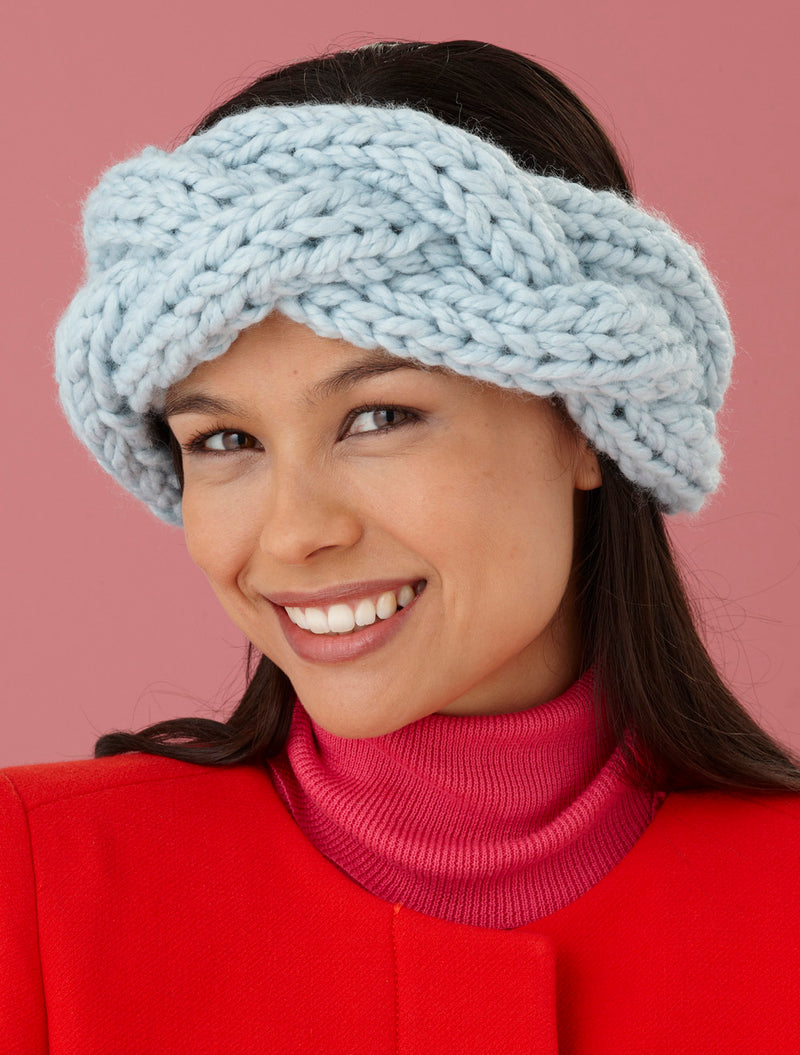 Two Strand Braided Headband (Knit) – Lion Brand Yarn