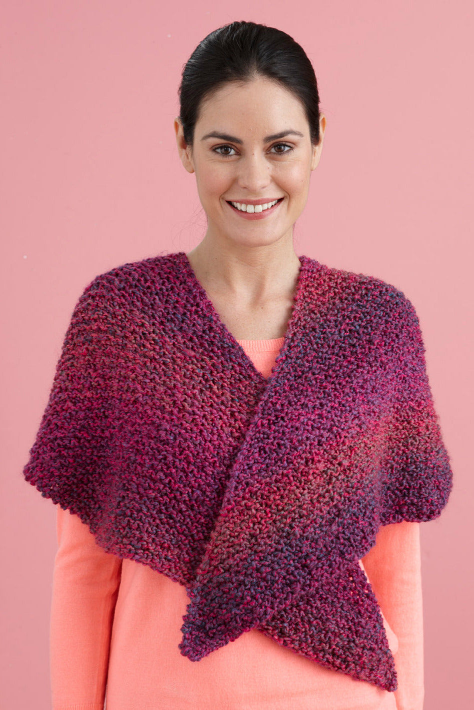 V Shawl (Knit) - Version 2 – Lion Brand Yarn