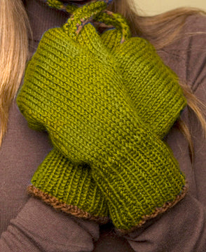 Warm Wool Mittens Pattern (Knit) - Version 1