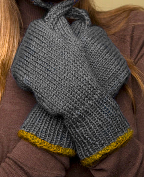 Warm Wool Mittens Pattern (Knit) - Version 2