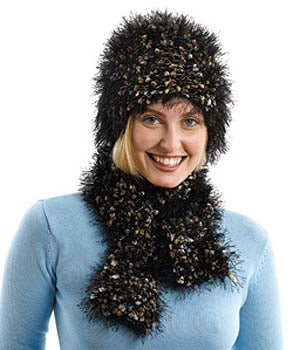Wild and Wooly Hat and Scarf Pattern (Knit)