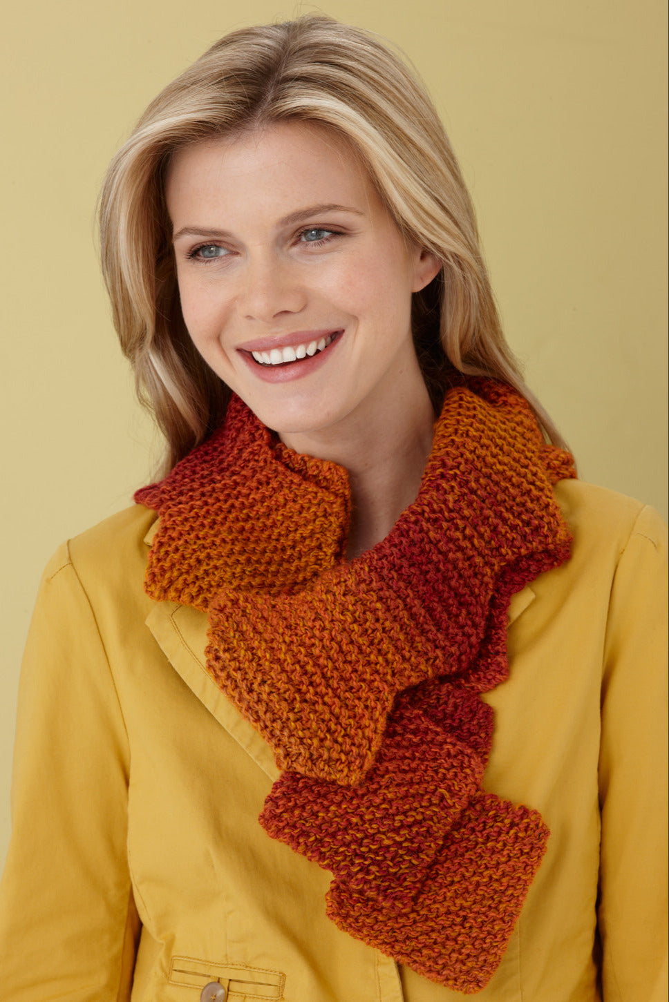 Zig Zag Scarf Pattern (Knit) Lion Brand Yarn