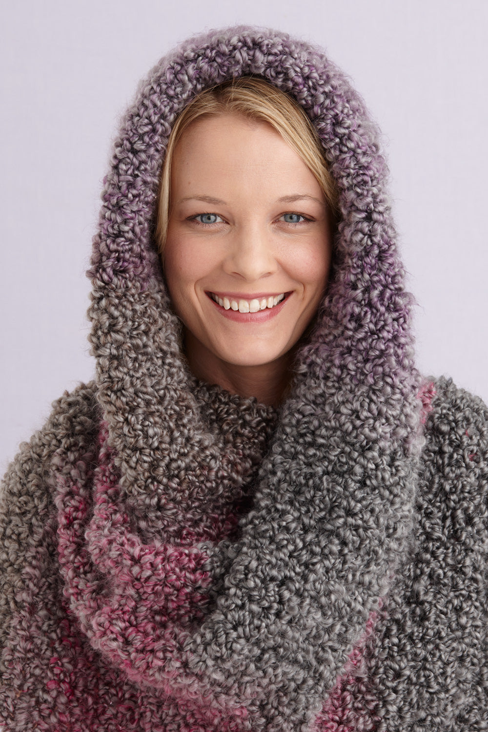 Lush Hooded Scarf (Crochet) – Lion Brand Yarn