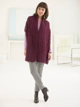 Tessa Buttoned Wrap (Crochet) thumbnail