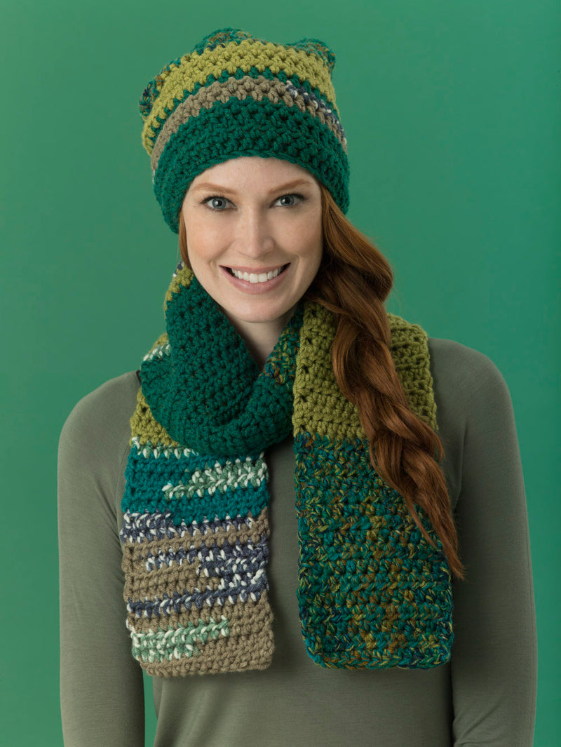 Level 2 - Easy Crochet Scarf & Hat - Version 6 – Lion Brand Yarn