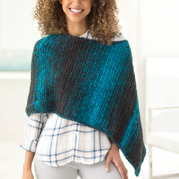 2 Ball Poncho (Crochet) - Version 1 – Lion Brand Yarn