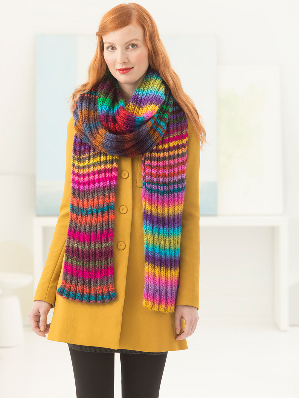 Vesta Super Scarf (Knit) – Lion Brand Yarn