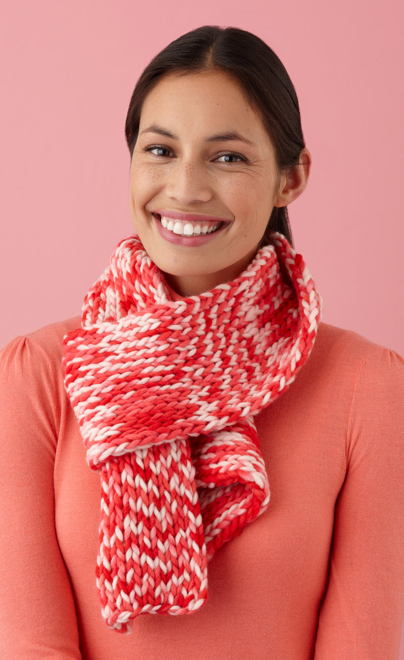 Loom Double Knit Candy Color Scarf