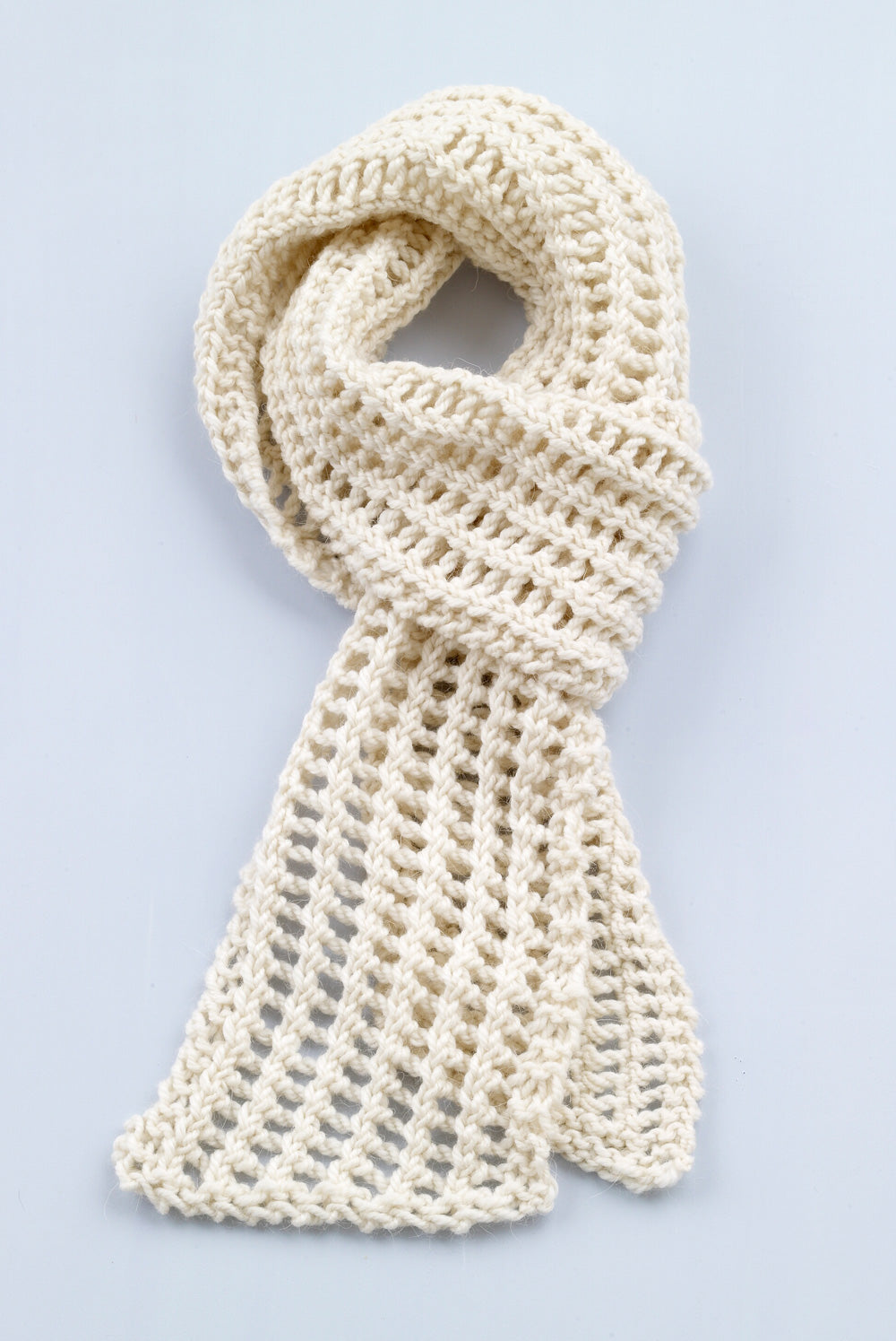 Loom Knit Diagonal Lace Scarf – Lion Brand Yarn