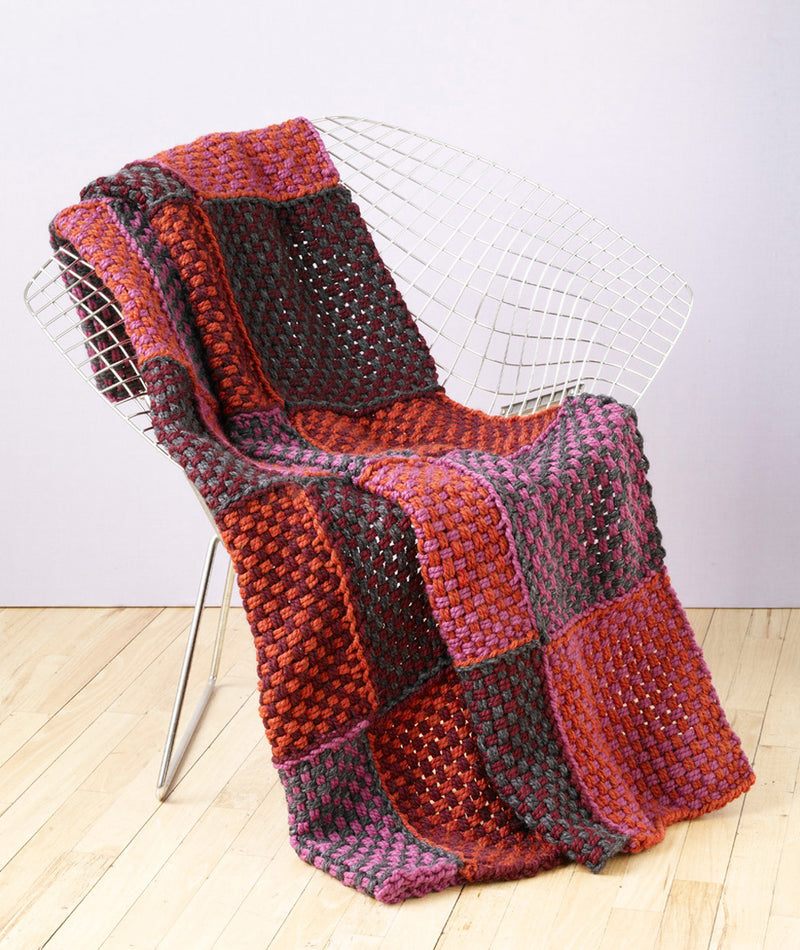 Loom Woven Fireside Afghan (Loom-Weave) – Lion Brand Yarn