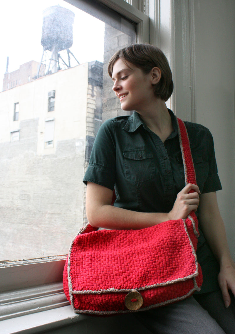 Woven Courier Bag Pattern (Loom-Weave)