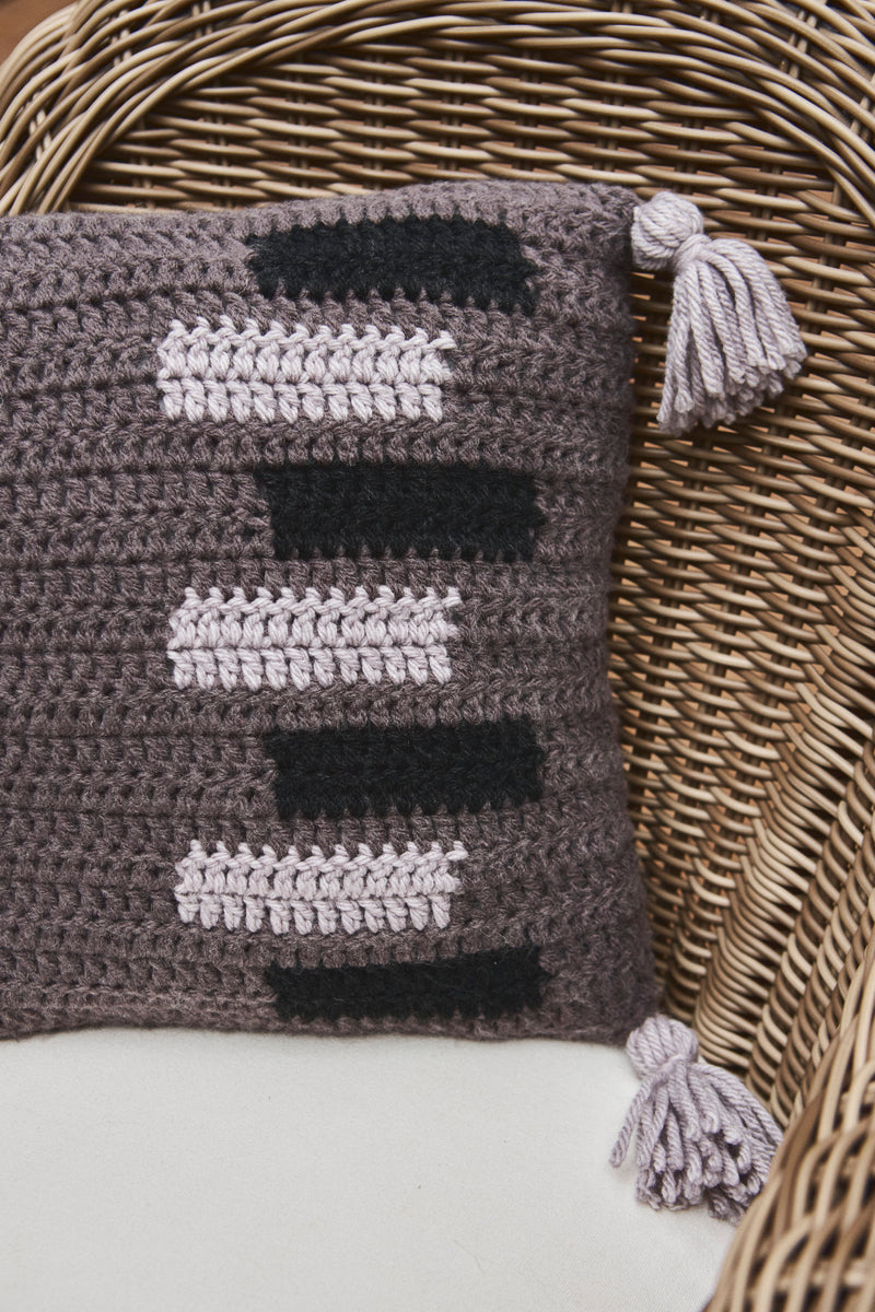 Sliding Doors Throw Pillow (Crochet)