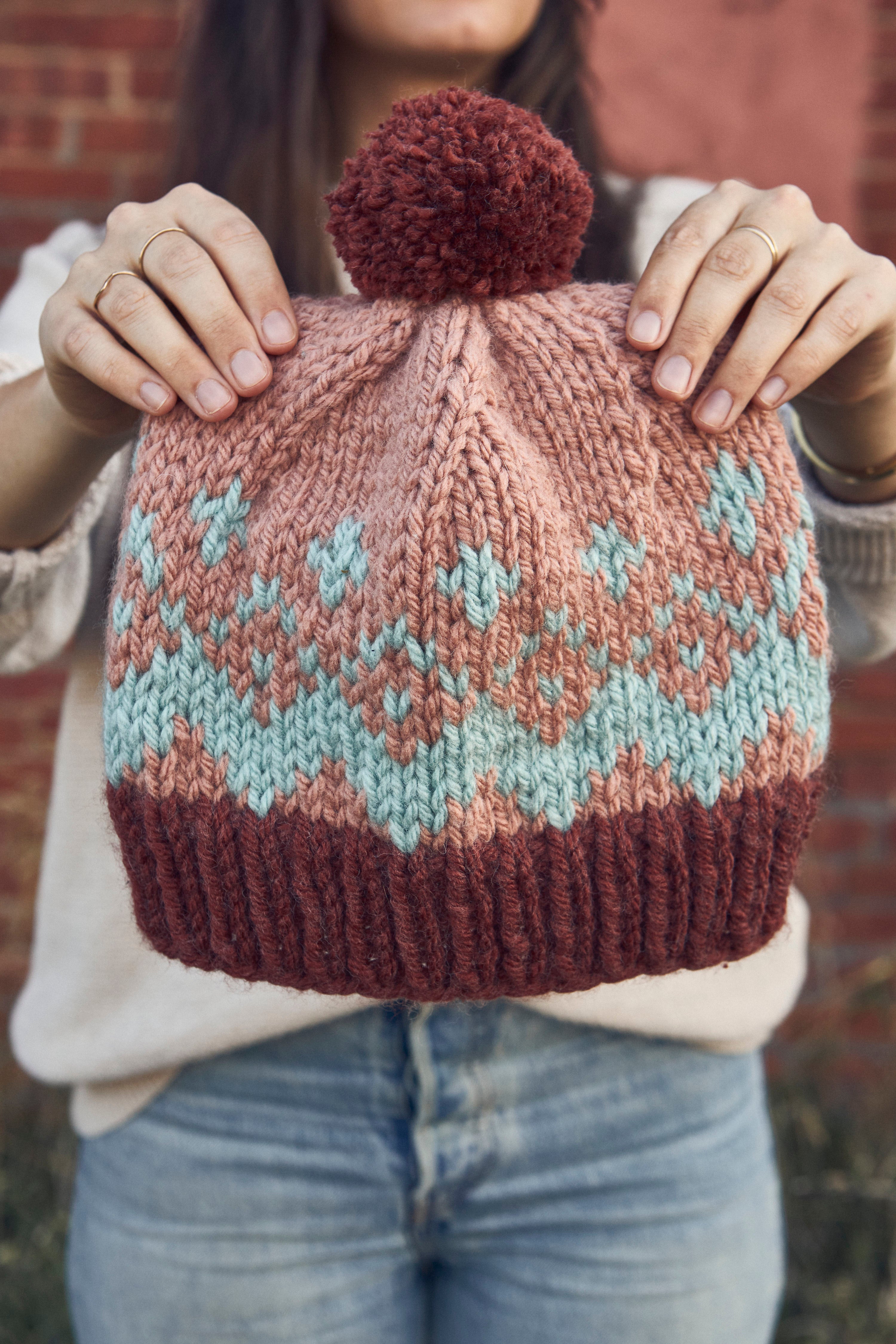 Trio Toboggan (Knit) Lion Brand Yarn