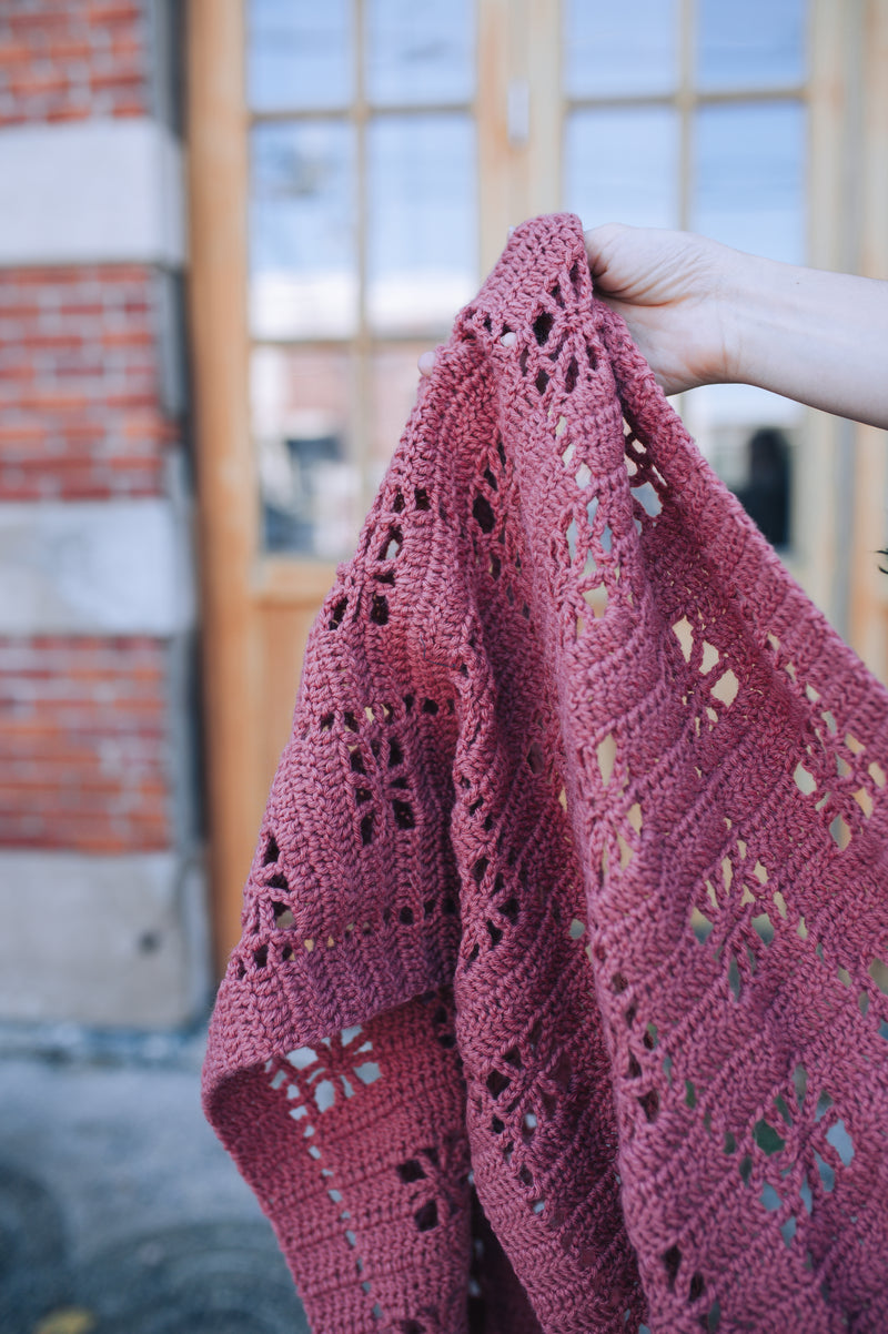 Lacy Windows Shawl (Crochet)