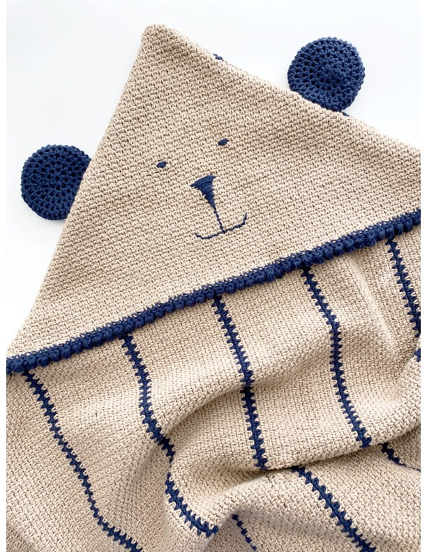 Cuddle Bear Hooded Lovey (Crochet)