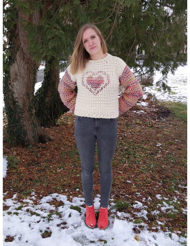 In my Heart Sweater (Crochet)