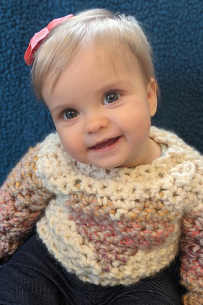 Little Love Sweater (Crochet) – Lion Brand Yarn