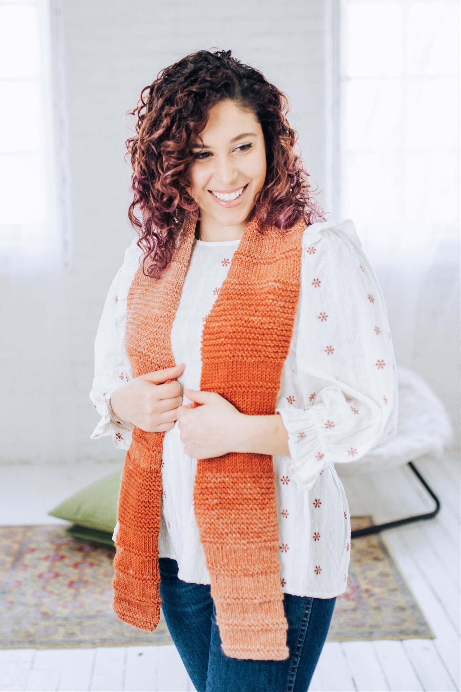 Toni Scarf (Knit) – Lion Brand Yarn