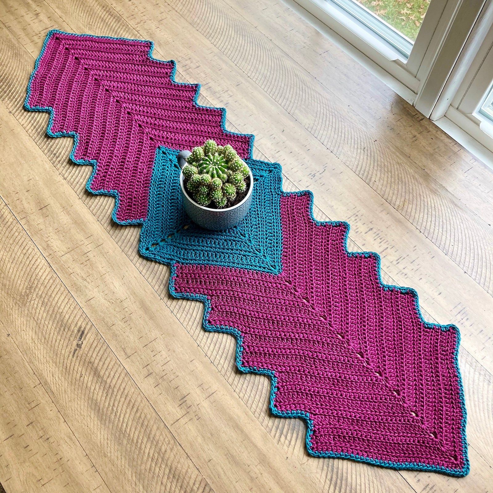 crochet dresser runner Willow Yarns Arabelle Table Runner Crochet Kit