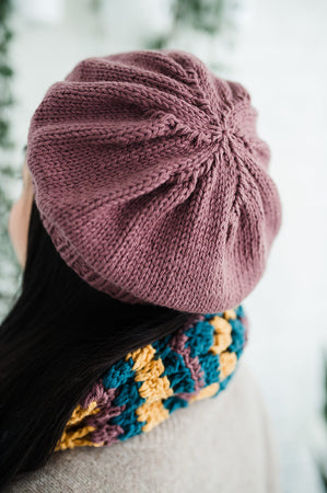 Palisades Park Beret (Knit) – Lion Brand Yarn