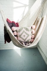 Boho Pom-Pom Pillow (Crochet) thumbnail