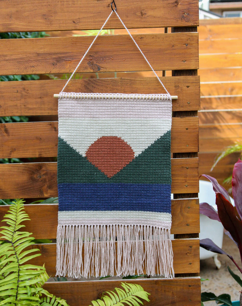 Sunset Wall Hanging (Crochet)