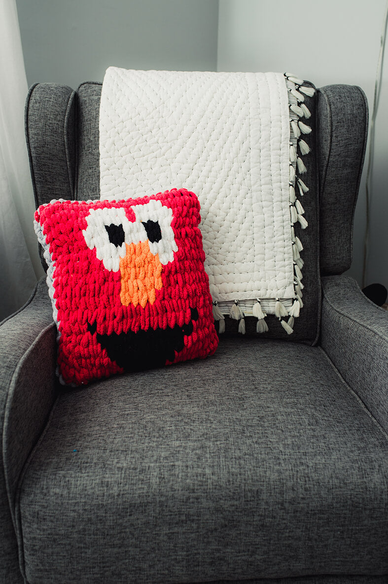 Elmo Smile Pillow (Crafts)