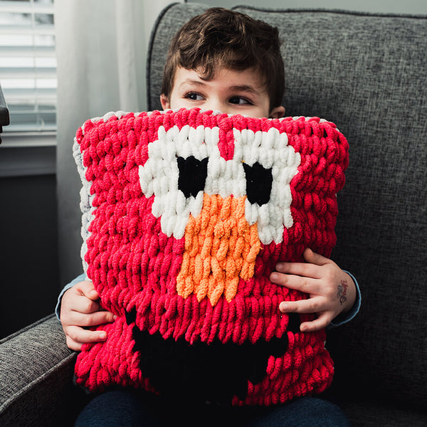 Elmo Smile Pillow (Crafts) – Lion Brand Yarn