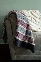 Jasper Striped Blanket (Crochet) thumbnail