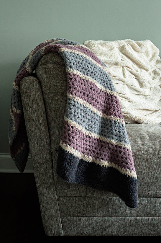 Jasper Striped Blanket (Crochet)