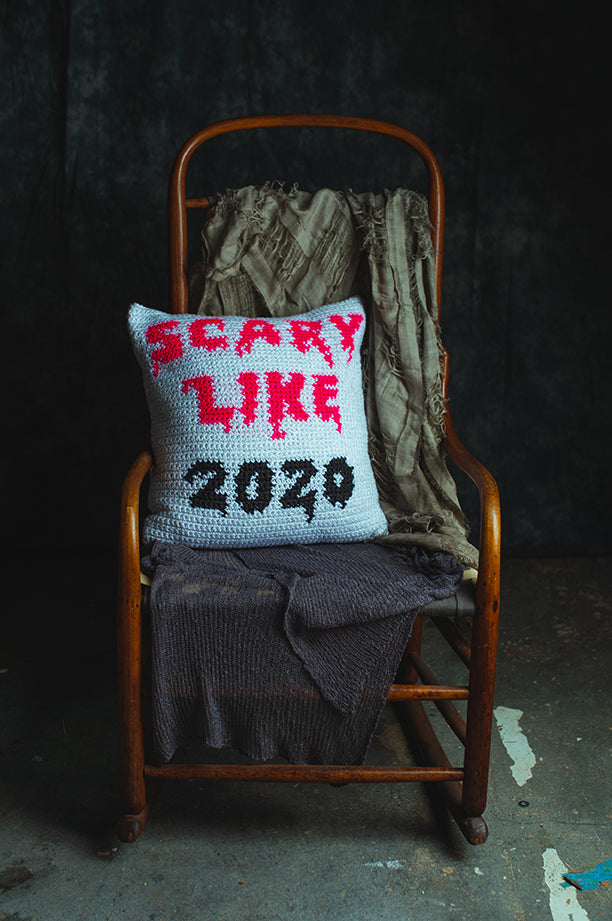 Scary Like 2020 Pillow (Crochet)