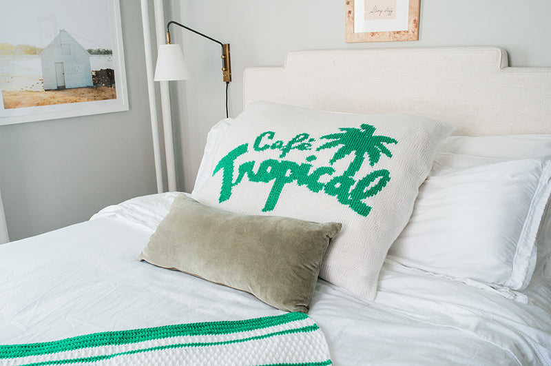 Knit Kit - Café Tropical Pillow