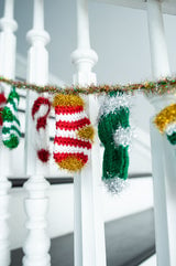 Mini Stocking Banner (Knit-Crochet) thumbnail