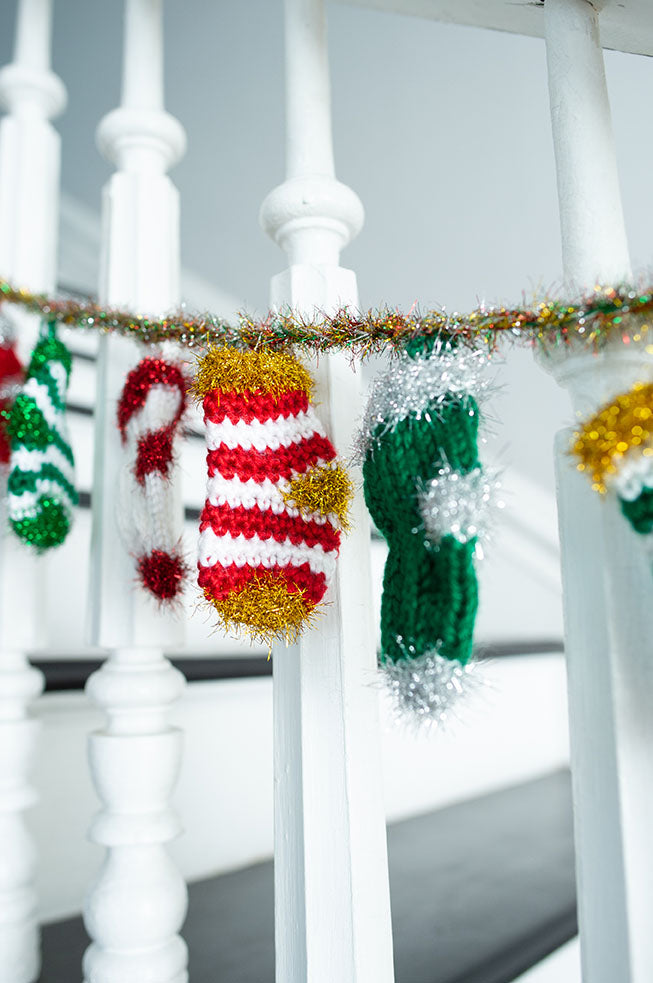 Mini Stocking Banner (Knit-Crochet)