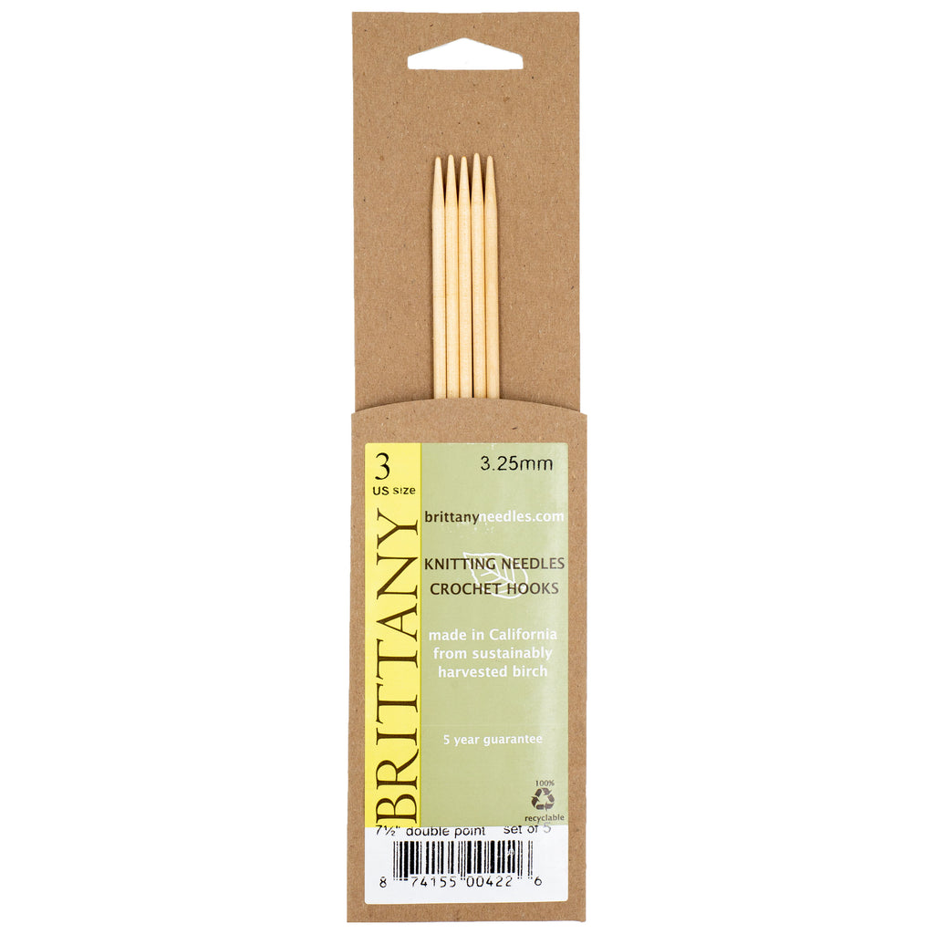 Brittany Birch Single Point Knitting Needles - A Child's Dream