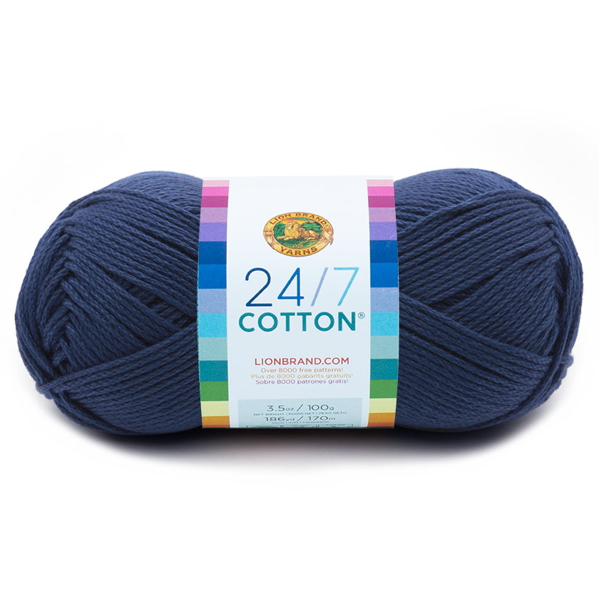  Medium Gauge Worsted Weight Cotton Yarn - 100 Grams Per Skein -  Black - 1 Skein