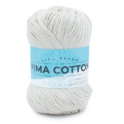Lion Brand Pima Cotton Yarn - Stone