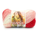 Scarfie Yarn by Lion BRAND Yarns 2 Skeins Silver/charcoal for sale