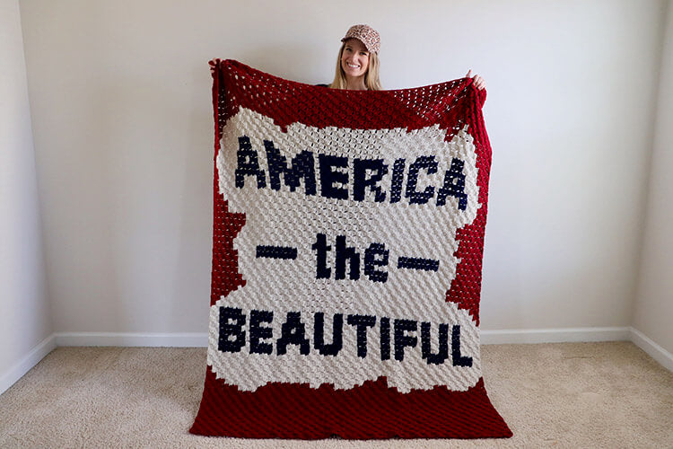 America the Beautiful Blanket (Crochet)