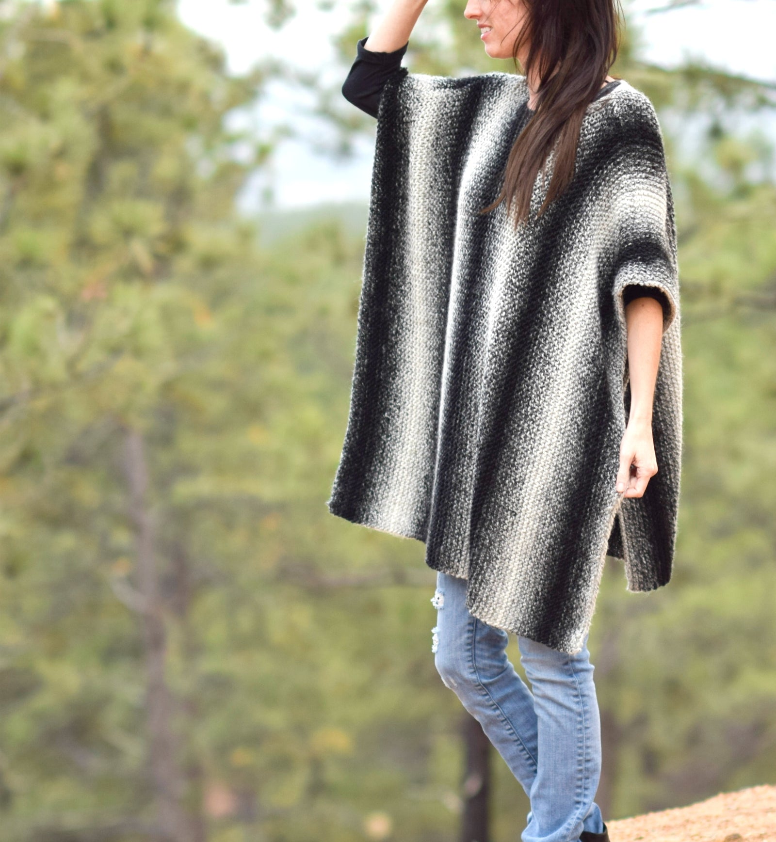 Knit Kit - Aspen Relaxed Poncho – Lion Brand Yarn