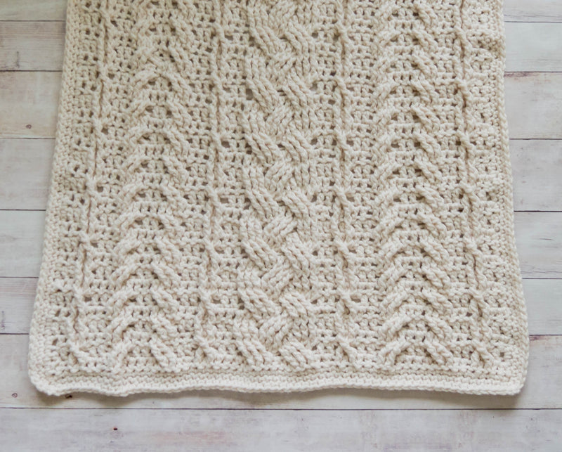 Crochet Kit - Heirloom Crochet Cabled Throw – Lion Brand Yarn