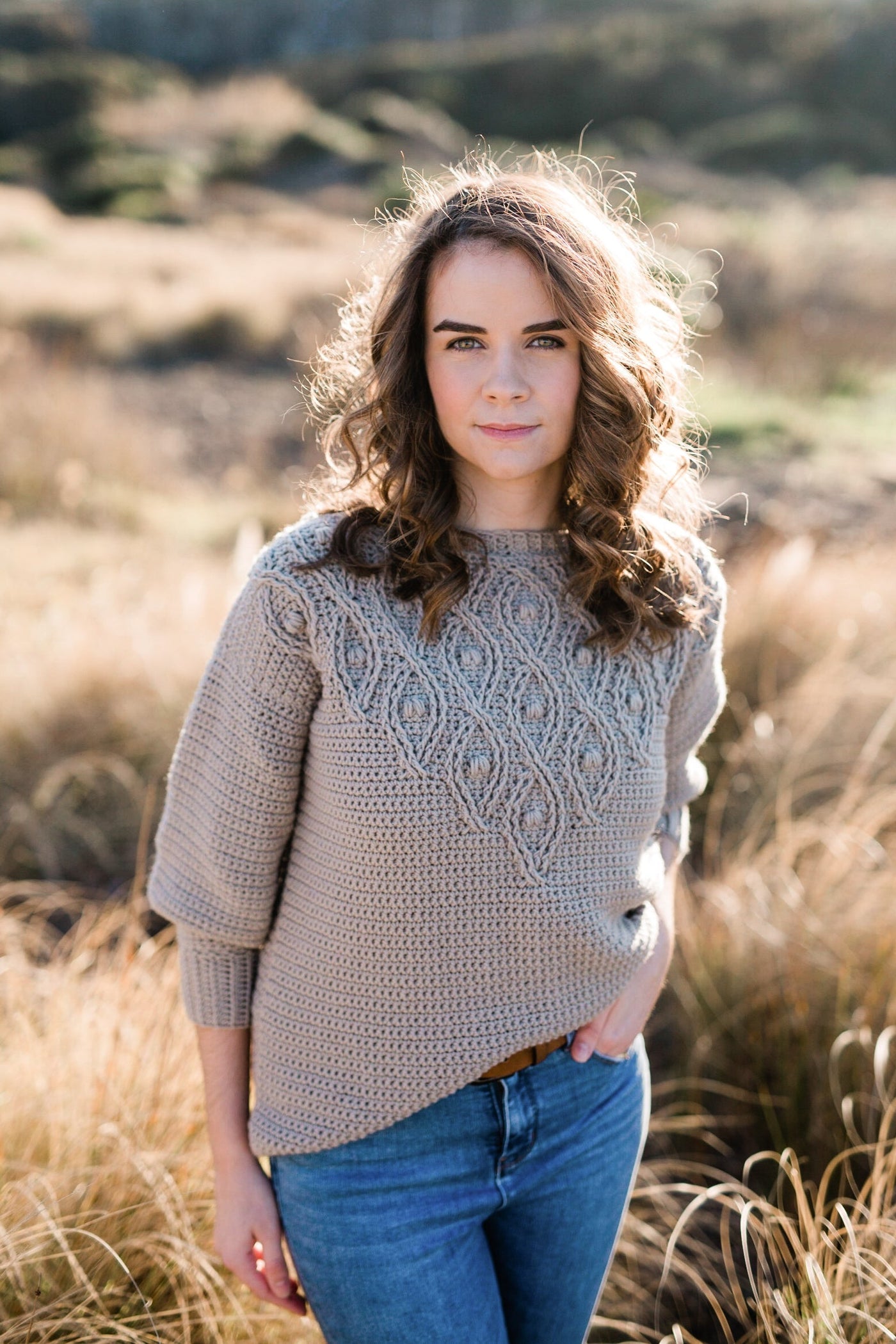 Crochet Kit - Weave & Wander Sweater – Lion Brand Yarn