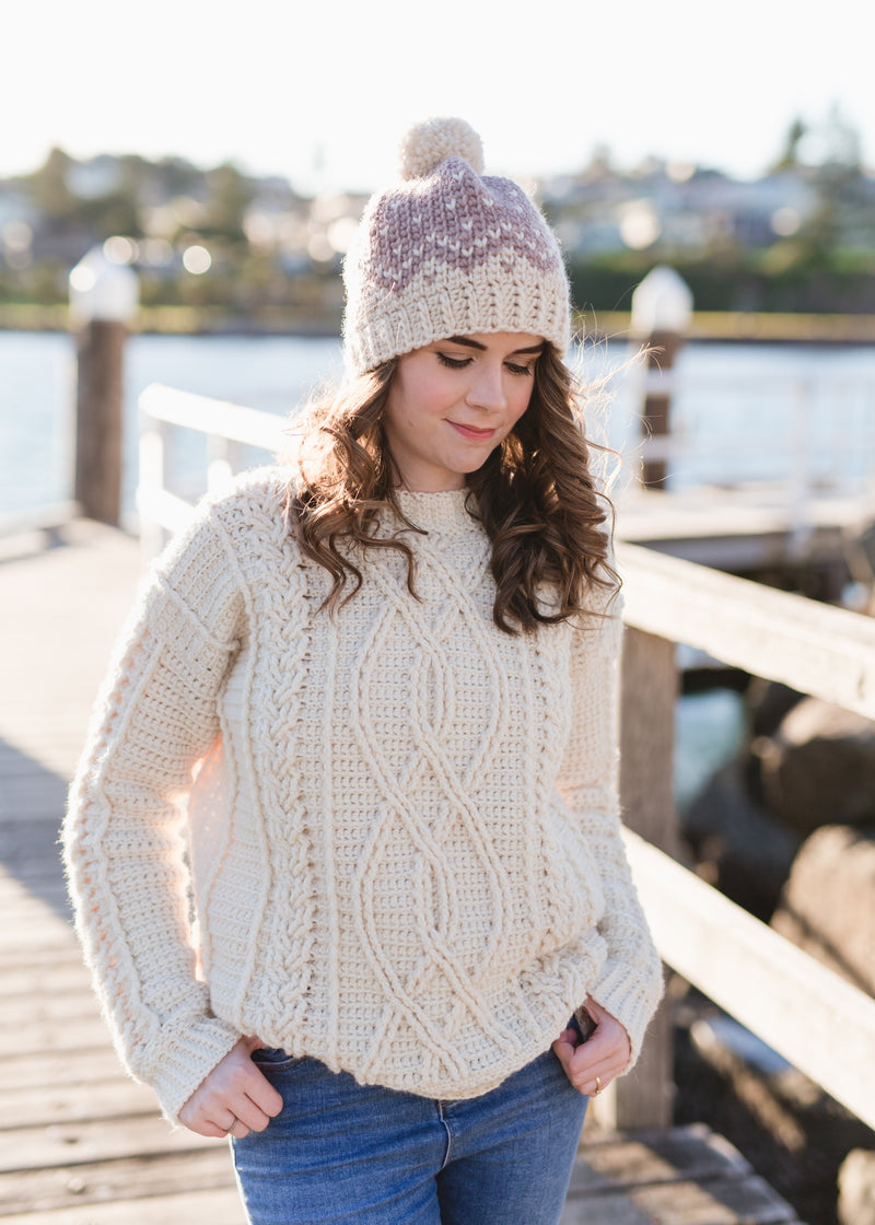 Crochet Kit - Meara Fisherman Sweater