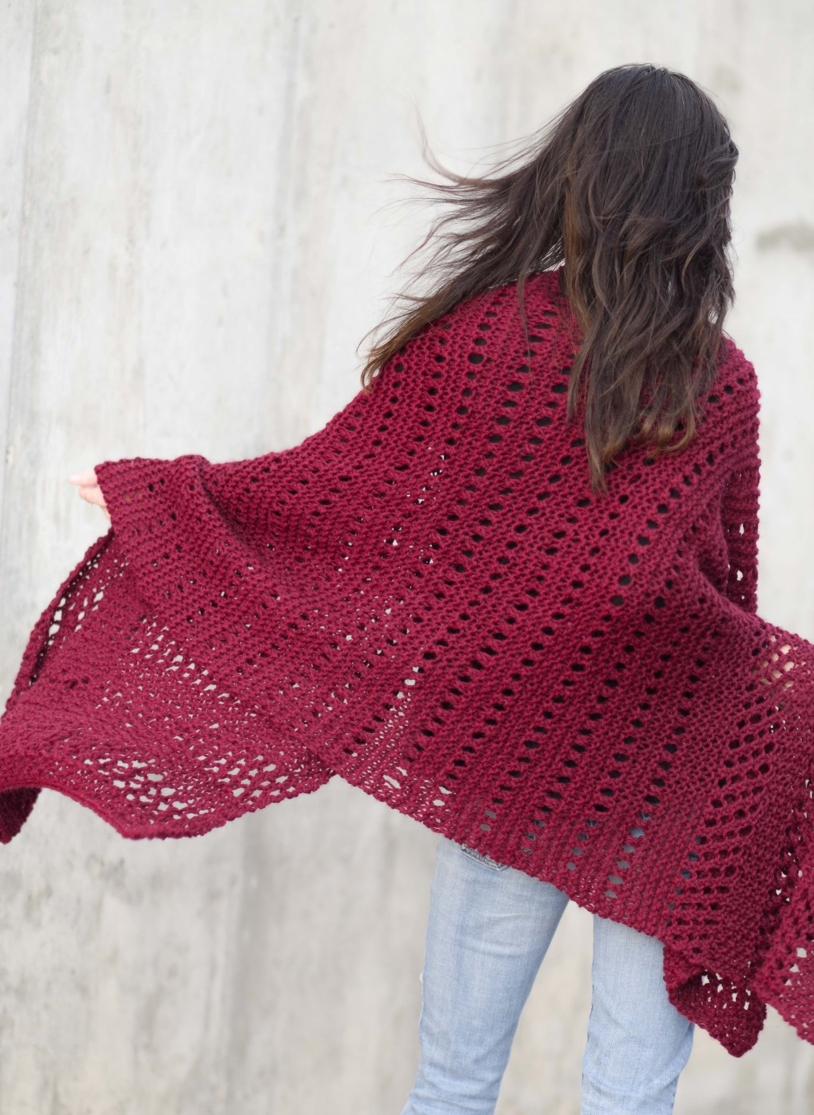 Knit Kit - Merlot Alpaca Wrap – Lion Brand Yarn