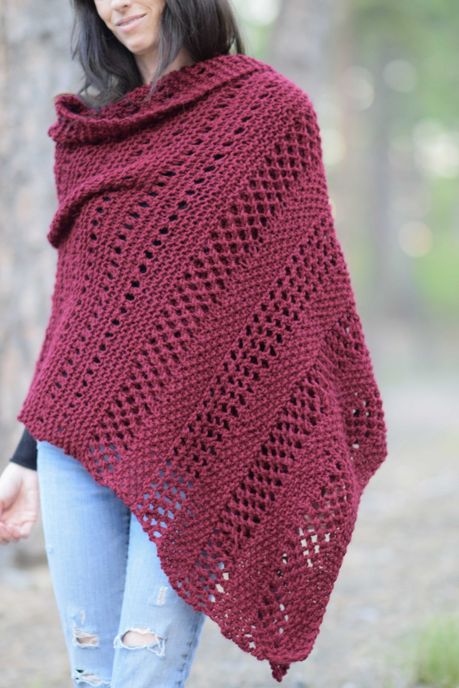 Knit Kit - Merlot Alpaca Wrap – Lion Brand Yarn