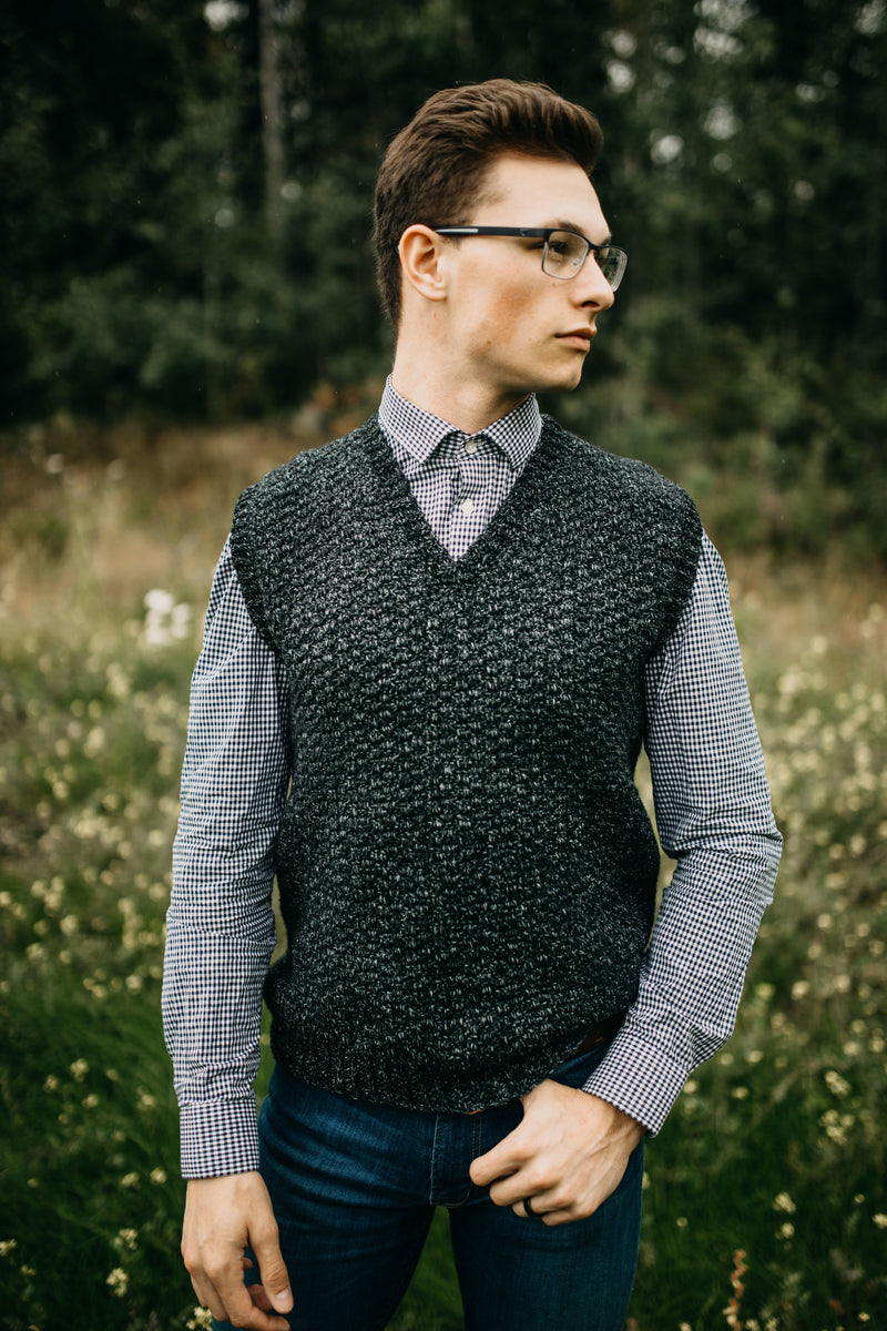 dress shirt sweater vest Crochet Kit