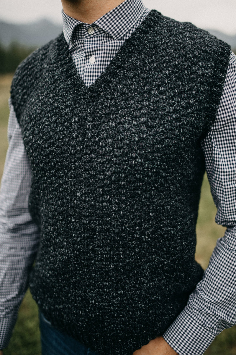Crochet Kit - Summit Men's Sweater Vest