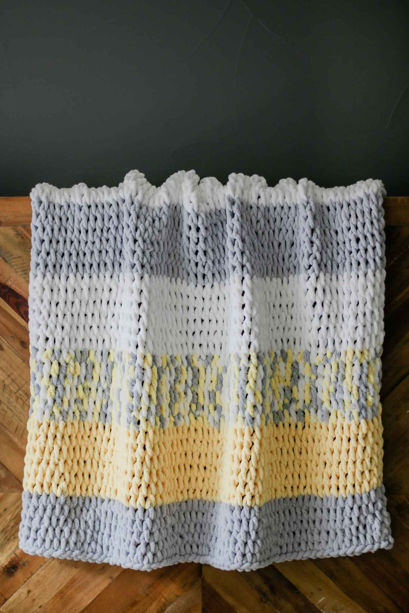 Knit Kit - Twisted Rope Blanket